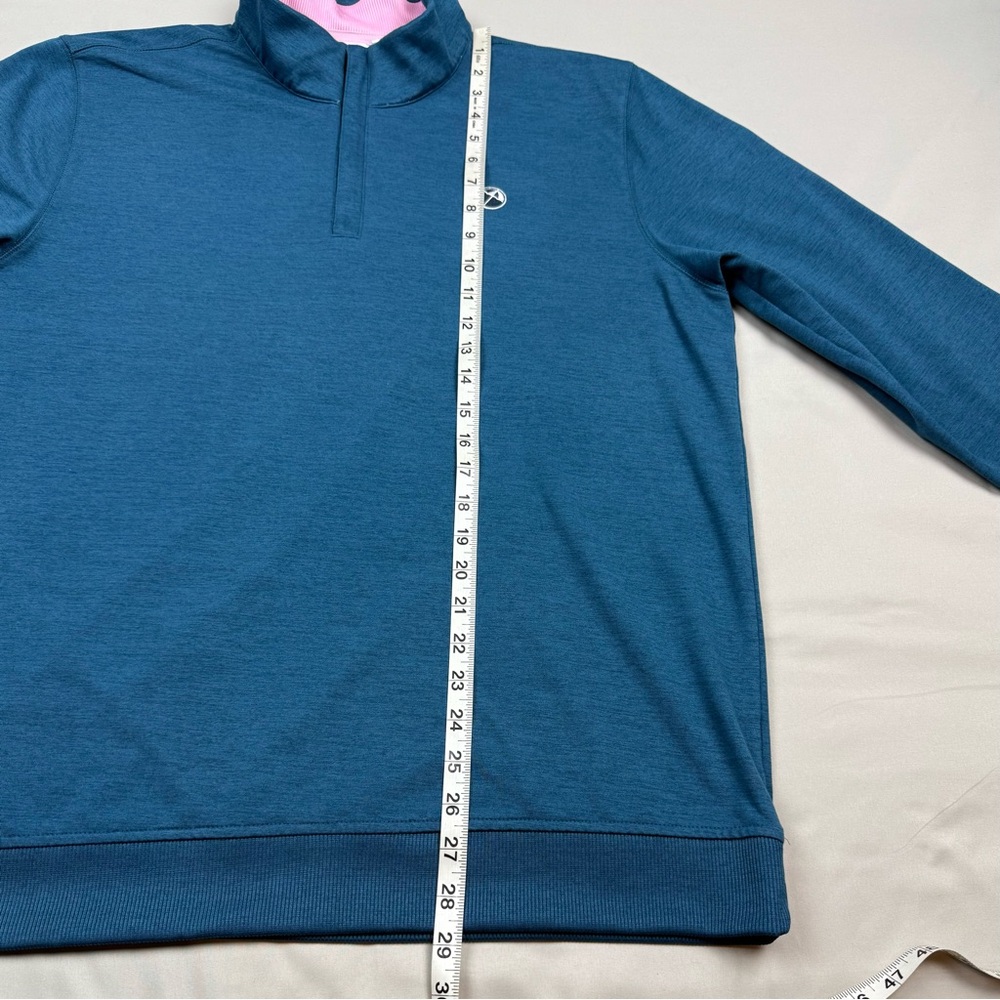 Puma Arnold Palmer Mens 1/4 Zip Pullover Sz Large Blue/Pink C4 - Picture 8 of 8